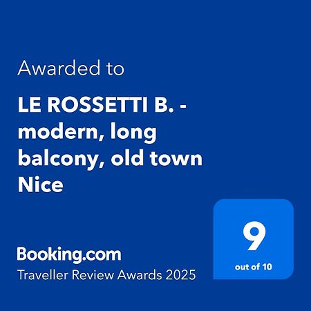 Le Rossetti B. - Modern, Long Balcony, Old Town Nice Exteriör bild