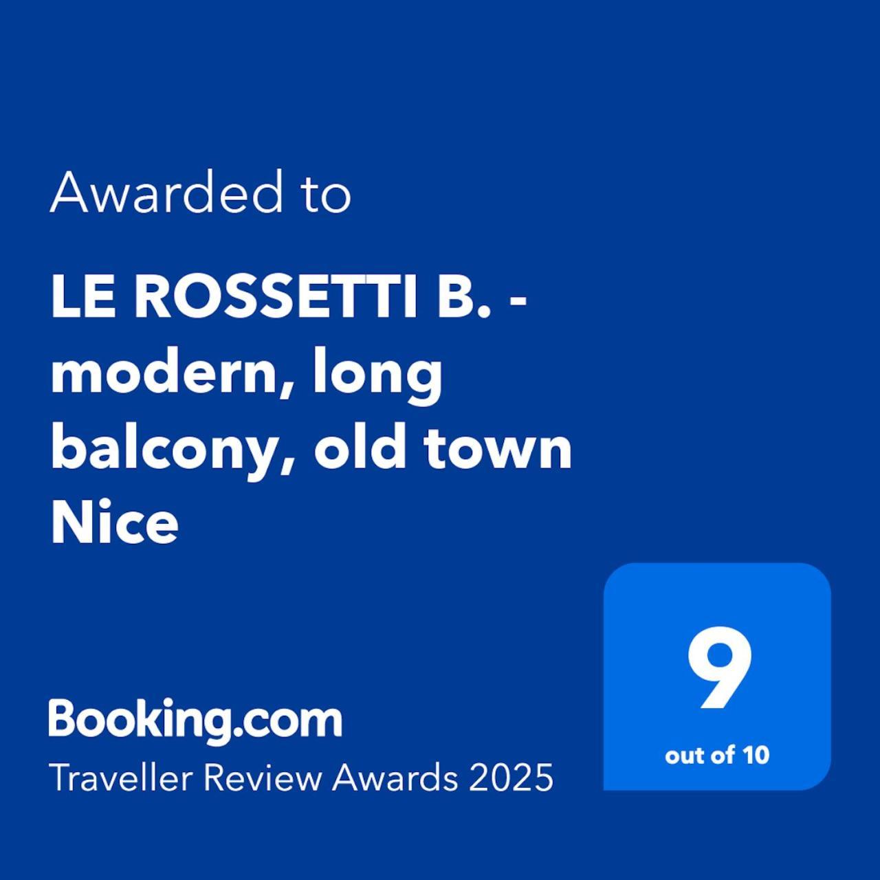 Le Rossetti B. - Modern, Long Balcony, Old Town Nice Exteriör bild